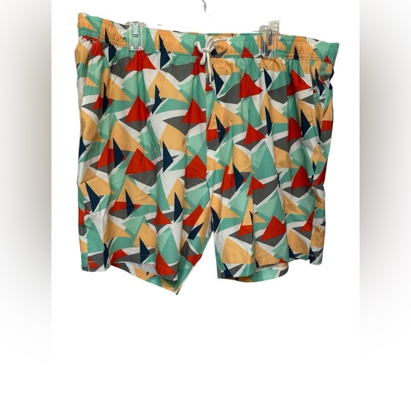MeUndies Multicolor Geometric Men's Swim Shorts - Picture 1 of 5